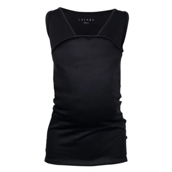 Lalabu Soothe Shirt Baby Wearing Tank Top •Women L• Nursing Black Carrier EXC - Picture 3 of 16